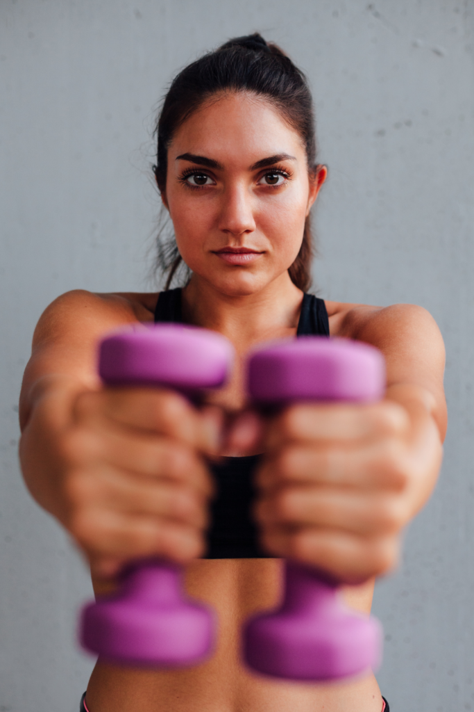 Low Impact Workout at Home with dumbbells