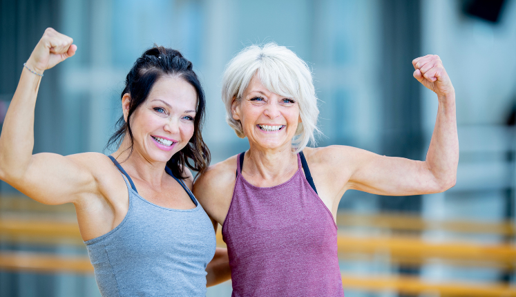 women wearing workout tops